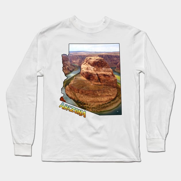 Arizona (Horseshoe Bend) Long Sleeve T-Shirt by gorff